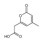 (4-methyl-6-oxo-6H-pyran-2-yl)-acetic acid结构式