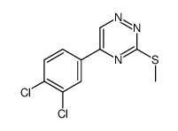 5-(2,4-Dichlorophenyl)-3-methylthio-1,2,4-triazine结构式