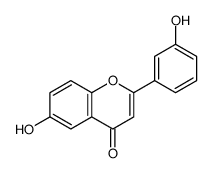 6-hydroxy-2-(3-hydroxyphenyl)chromen-4-one结构式