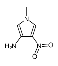 1H-Pyrrol-3-amine,1-methyl-4-nitro-(9CI) structure