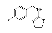 4,5-Dihydro-N-((4-bromophenyl)methyl)thiazolamine结构式