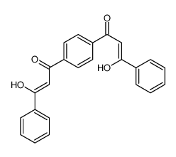 3-hydroxy-1-[4-(3-hydroxy-3-phenylprop-2-enoyl)phenyl]-3-phenylprop-2-en-1-one结构式