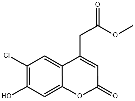 Methyl (6-chloro-7-hydroxy-2-oxo-2H-chromen-4-yl)-acetate Structure