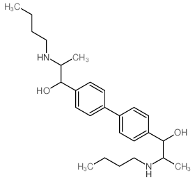 2-butylamino-1-[4-[4-(2-butylamino-1-hydroxy-propyl)phenyl]phenyl]propan-1-ol Structure