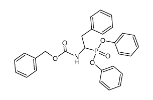 N-[1-(Diphenoxyphosphinyl)-2-phenylethyl]- phenylmethyl ester Structure