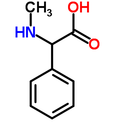 2-(甲氨基)-2-苯基乙酸结构式