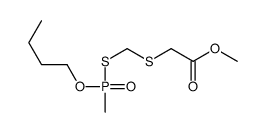 methyl 2-[[butoxy(methyl)phosphoryl]sulfanylmethylsulfanyl]acetate Structure