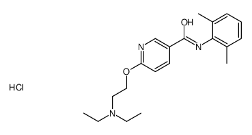 6-(2-Diethylaminoethoxy)-N-(2,6-xylyl)nicotinamide hydrochloride结构式