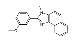 2-(3-methoxyphenyl)-3-methylbenzo[e]benzimidazole Structure