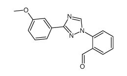 o-[5-(m-Methoxyphenyl)-5H-s-triazol-3-yl]benzaldehyde Structure