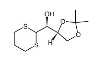 3,4-O-Isopropyliden-D-threose-trimethylendithioacetal结构式