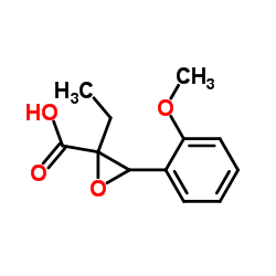 Oxiranecarboxylic acid, 2-ethyl-3-(2-methoxyphenyl)- (9CI) Structure