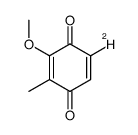 2-Methoxy-3-methyl-1,4-benzoquinone-6-d Structure