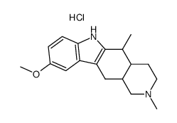 2,5-dimethyl-9-methoxy-1,2,3,4,4a,5,11,11a-octahydro-6H-pyrido [4,3-b] carbazole hydrochloride Structure