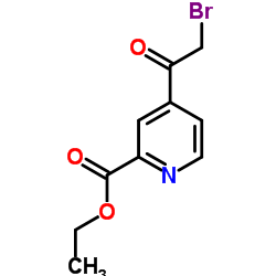 Ethyl 4-(bromoacetyl)-2-pyridinecarboxylate结构式