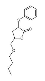 5-butoxymethyl-3-phenylthiooxolan-2-one结构式