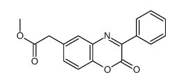 methyl 2-(2-oxo-3-phenyl-1,4-benzoxazin-6-yl)acetate结构式