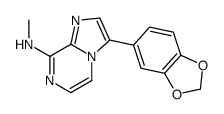 3-(1,3-benzodioxol-5-yl)-N-methylimidazo[1,2-a]pyrazin-8-amine结构式