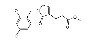3-[1-(2,4-dimethoxybenzyl)-2-oxo-2,5-dihydro-1H-pyrrole-3-yl]-propionic acid methyl ester结构式