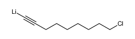 (9-chloronon-1-yn-1-yl)lithium结构式