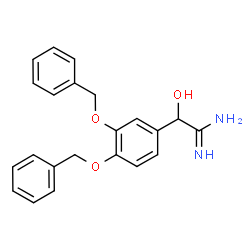 Benzeneethanimidamide,-alpha--hydroxy-3,4-bis(phenylmethoxy)- structure
