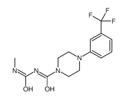 N-(methylcarbamoyl)-4-[3-(trifluoromethyl)phenyl]piperazine-1-carboxamide结构式