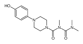 N-(dimethylcarbamoyl)-4-(4-hydroxyphenyl)-N-methylpiperazine-1-carboxamide Structure