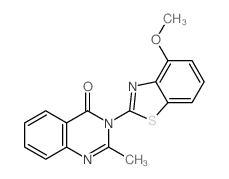 3-(4-methoxybenzothiazol-2-yl)-2-methyl-quinazolin-4-one Structure