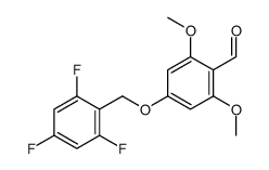 2,6-dimethoxy-4-[(2,4,6-trifluorophenyl)methoxy]benzaldehyde Structure