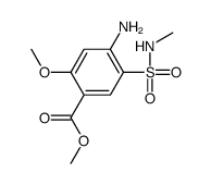 methyl 4-amino-5-methylaminosulphonyl-o-anisate structure