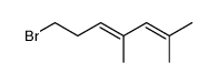 7-bromo-2,4-dimethyl-hepta-2,4-diene结构式