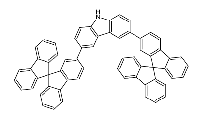 3,6-bis(9,9'-spirobi[fluorene]-2-yl)-9H-carbazole结构式