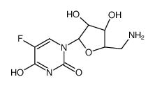 1-[(2R,3R,4S,5R)-5-(aminomethyl)-3,4-dihydroxyoxolan-2-yl]-5-fluoropyrimidine-2,4-dione结构式