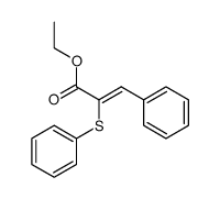 ethyl 3-phenyl-2-(phenylthio)propenoate结构式