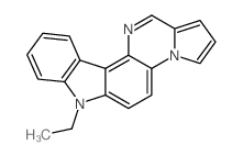 7-Ethyl-7H-pyrrolo(2,1:6,1)pyrazino(2,3-c)carbazole Structure