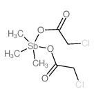 2-chloroacetic acid; trimethylstibane Structure