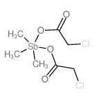 2-chloroacetic acid; trimethylstibane结构式