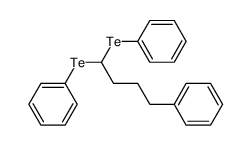 (4-phenylbutane-1,1-diyl)bis(phenyltellane)结构式