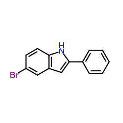 5-溴-2-苯基-1H-吲哚结构式