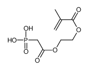 [2-[2-(2-methylprop-2-enoyloxy)ethoxy]-2-oxoethyl]phosphonic acid Structure