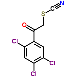 1-(2,4,5-TRICHLOROPHENYL)-2-THIOCYANATOETHANONE structure