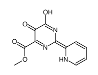 5,6-DIHYDROXY-2-PYRIDIN-2-YL-PYRIMIDINE-4-CARBOXYLIC ACID METHYL ESTER structure