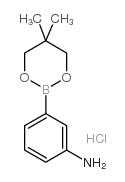 3-(5,5-DIMETHYL-1,3,2-DIOXABORINAN-2-YL)ANILINE HYDROCHLORIDE structure