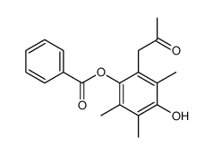 [4-hydroxy-2,3,5-trimethyl-6-(2-oxopropyl)phenyl] benzoate结构式