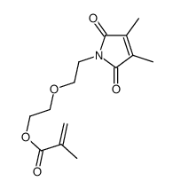 2-[2-(2,5-dihydro-3,4-dimethyl-2,5-dioxo-1H-pyrrol-1-yl)ethoxy]ethyl methacrylate结构式