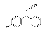 3-(4-fluorophenyl)-3-phenylprop-2-enenitrile Structure