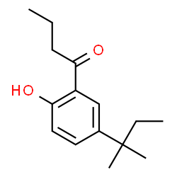 1-(2-羟基-5-(叔-戊基)苯基)丁酮结构式