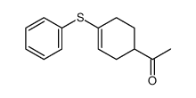 1-(phenylthio)-4-acetylcyclohexene Structure