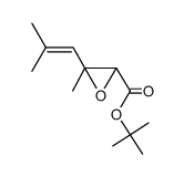 3-methyl-3-(2-methyl-propenyl)-oxiranecarboxylic acid tert-butyl ester结构式