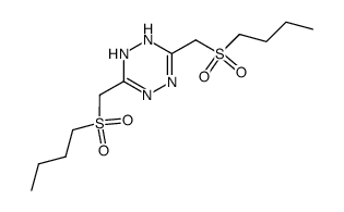 3,6-bis-(butylsulfonylmethyl)-1,2-dihydro-1,2,4,5-tetrazine结构式